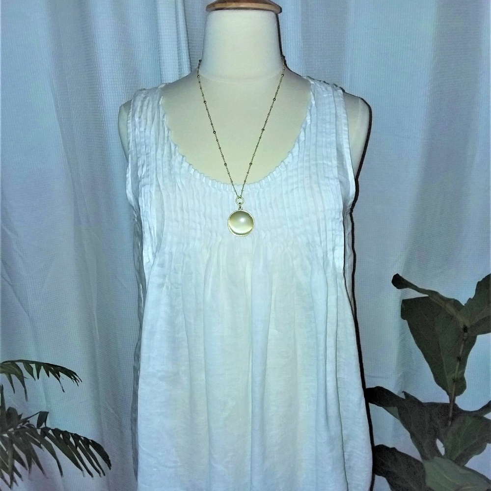 PIA CP SHADES 100% Linen Large white 100% Linen